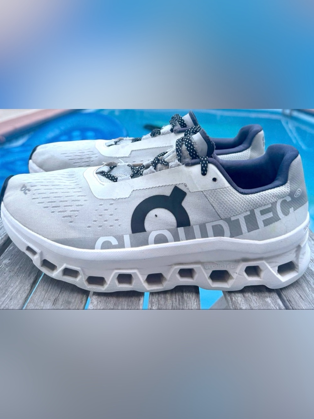 On Cloud Cloud Monster Running Shoes Cloud White Women’s 9.5